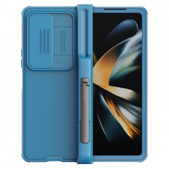 Samsung Galaxy Z Fold 4 (SM-F936) Nillkin CamShield Pro Case Cover with Camera Protection Shield, Blue | Telefona...