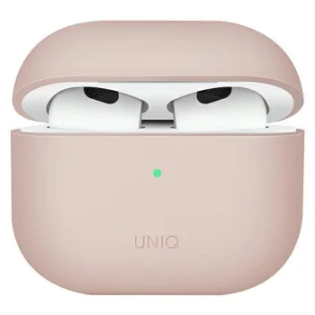 Apple Airpods 3 Gen. Uniq Etui Lino Case Cover, Pink | Чехол Кейс Бампер Обложка