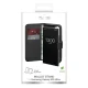 Puro atverams eko ādas maciņš priekš Samsung Galaxy S26 Ultra, melns