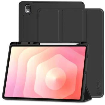 Чехол Tech-Protect SmartCase Pen для Samsung Galaxy Tab S12+ 12.4" X840 / X846B, черный