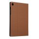 Samsung Galaxy Tab S6 Lite (SM-P610 / P615) Cloth Skin PU Leather Case Book Cover, Coffee | Чехол Книжка...
