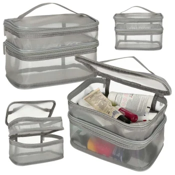 Foldable Travel Toiletry Bag XXL, Grey