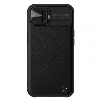 Apple iPhone 13 6.1'' Nillkin CamShield Leather Case Cover, Black | Telefona Vāciņš Maciņš Apvalks Bamperis