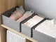 Tekstila organizators apģērbam un apakšveļai, pelēks, 28x28x13 cm