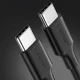 Ugreen US286 USB-C uz USB-C kabelis 3A 480 Mb/s 3m, melns
