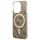 Guess 4G MagSafe vāciņš Apple iPhone 15 Pro - Brūns