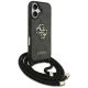 Чехол Guess 4G Big Logo Cord Strap Crossbody для iPhone 17, черный