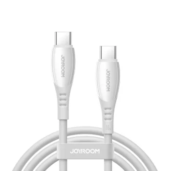 Joyroom S-A59 Vibrant Series USB-C uz USB-C kabelis 60W 1.2m, balts