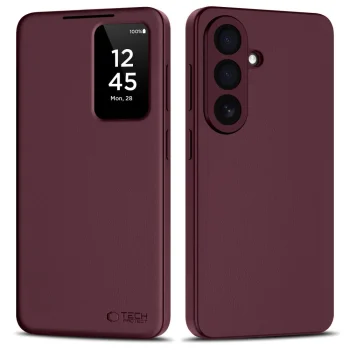 Чехол-книжка Tech-Protect Smart Wallet для Samsung Galaxy S26+, бордовый