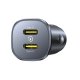 Автомобильное зарядное устройство Baseus GoTrip 2 x USB‑C 30 Вт — черный