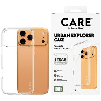 Чехол CARE by PanzerGlass Flagship Urban Explorer с прозрачной рамкой для iPhone 17 Pro Max...