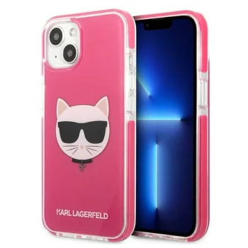 Чехол Karl Lagerfeld Choupette Head для iPhone 13 - Fuchsia