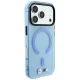 Чехол BMW M IML Frosted Metal Logo & Trims MagSafe для iPhone 17 Pro / 18 Pro, синий