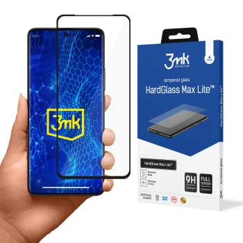 3mk HardGlass Max Lite aizsargstikls Xiaomi Redmi Note 13 Pro+ Melns