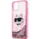 Apple iPhone 11 6.1\'\' Karl Lagerfeld Glitter Choupette Head Cover Case, Pink