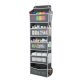 Over The Door Hanging Organizer Ruhhy 5 Shelves, Grey White