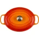 Le Creuset Signature ovāls čuguna katls 31 cm, 6.3 l, Volcanic oranžs
