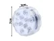 Zemūdens Ūdensizturīga Bezvadu LED Akvārija Baseina Ūdens Gaisma Lampa ar Pulti 10 LED RGB | Waterproof Wireless...