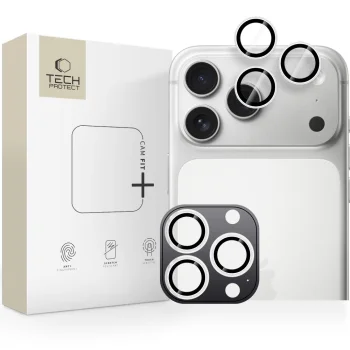 Tech-Protect Camring Fit+ kameras aizsargstikli iPhone 14/15/16/17 Pro un Pro Max, sudraba