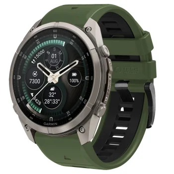 Ремешок Tech-Protect Iconband Pro для Garmin Fenix 51 мм, зелёно-чёрный