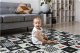 Nukido NK-340 Double-sided Foldable XPE Foam Play Mat Pad Rug for Kids, Ocean-Numbers, 200x180cmx1cm