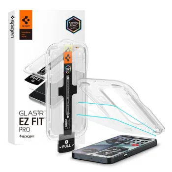 Spigen Glas.tR EZ Fit Pro aizsargstikls Nothing Phone 4A, 2 gab., caurspīdīgs