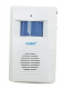 Home Office Work Wireless Alarm Siren Bell with Motion Sensor, White