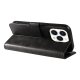 Leather Book Case for iPhone 16 Pro Max, Black