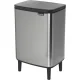 Мусорное ведро Brabantia Bo Hi 12 л, матовая сталь / черное
