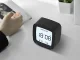 Цифровой будильник с термометром и гигрометром LCD, черный