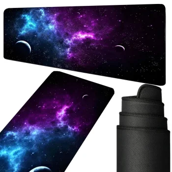 XXL Gaming Mouse Pad with Space Design, 80x30 cm