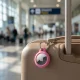 Aizsargvāciņš ar karabīni Apple AirTag 1/2 Tech-Protect Rough, rozā