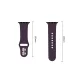 Tech-Protect Silicone siksniņa Apple Watch 44 / 45 / 46 / 49 mm, tumši ķiršu sarkana
