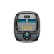FM-трансмиттер Forever TR-370 Bluetooth, 2x USB-A, 1x USB-C PD 30W, черный