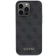 Guess iPhone 15 Pro Max vāciņš 4G Metal Gold Logo, pelēks