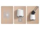 Silicone Toilet Brush, White/Gray