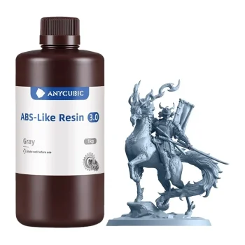 ANYCUBIC ABS-Like Resin 3.0 3D Printer Photopolymer Resin 1 kg, Gray