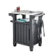 Стол для гриля с тумбой KETER Unity 105L, графитовый серый