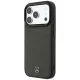 Mercedes-Benz Leather Mesh Bow Line MagSafe vāciņš priekš iPhone 18 Pro / 17 Pro, tumši pelēks