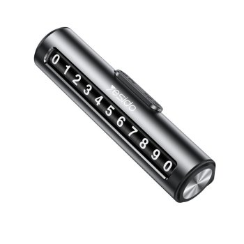 Automašīnas telefona numura plāksnīte Yesido C202, melna