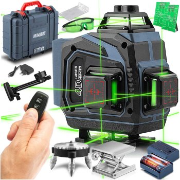 Humberg HM-170 4D Self-Leveling Cross Line Laser with Case & Accessories