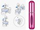 Travel Perfume Atomizer 5ml, Pink
