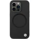 BMW iPhone 14 Pro vāciņš Signature Liquid Silicone MagSafe, melns