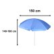 Adjustable Beach and Garden Umbrella with UV Protection 150cm, Blue