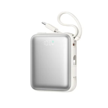 Внешний аккумулятор Joyroom JR-PBF27 10000mAh 22.5W со встроенными кабелями,...