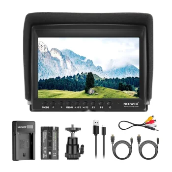 Накамерный монитор Neewer F100 7" IPS с аккумулятором и зарядным...