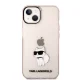 Karl Lagerfeld Ikonik Choupette iPhone 14 Plus vāciņš Pink