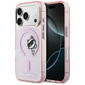 Karl Lagerfeld IML Peekaboo MagSafe maciņš iPhone 17 Pro Max – rozā | Phone Case Cover