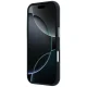 Mercedes Leather Semi Wrap Iconic Line MagSafe vāciņš iPhone 17 Pro Black