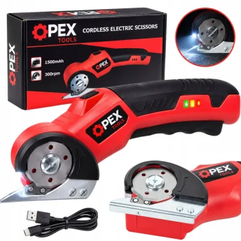 Akumulatora elektriskās šķēres OPEX TOOLS OPX28021, 1500 mAh, USB-C, sarkanas/melnas